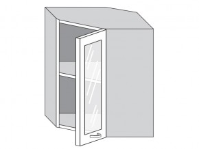 1.60.3у Шкаф настенный (h=720) угловой на 600мм со стекл. дверцей в Верхней Салде - verhnyaya-salda.magazin-mebel74.ru | фото