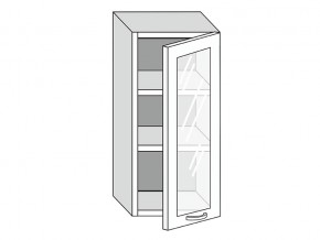 19.40.3 Шкаф настенный (h=913) на 400мм с 1-ой стекл. дверцей в Верхней Салде - verhnyaya-salda.magazin-mebel74.ru | фото