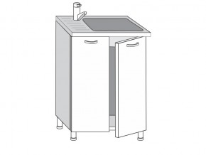 2.60.2мн Шкаф-стол на 600мм под накладную мойку с 2-мя дверцами в Верхней Салде - verhnyaya-salda.magazin-mebel74.ru | фото