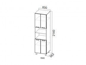 П600/2140 Пенал 600/2140 в Верхней Салде - verhnyaya-salda.magazin-mebel74.ru | фото