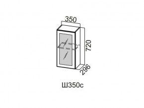 Ш350с/720 Шкаф навесной 350/720 (со стеклом) в Верхней Салде - verhnyaya-salda.magazin-mebel74.ru | фото