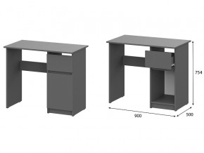 Стол письменный 900 Денвер Графит серый в Верхней Салде - verhnyaya-salda.magazin-mebel74.ru | фото