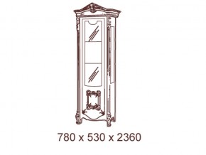 Витрина 1- дверная (правая/левая) 07.321 в Верхней Салде - verhnyaya-salda.magazin-mebel74.ru | фото